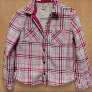 Weatherproof Vintage Pink and White Sherpa Jacket M 10-12